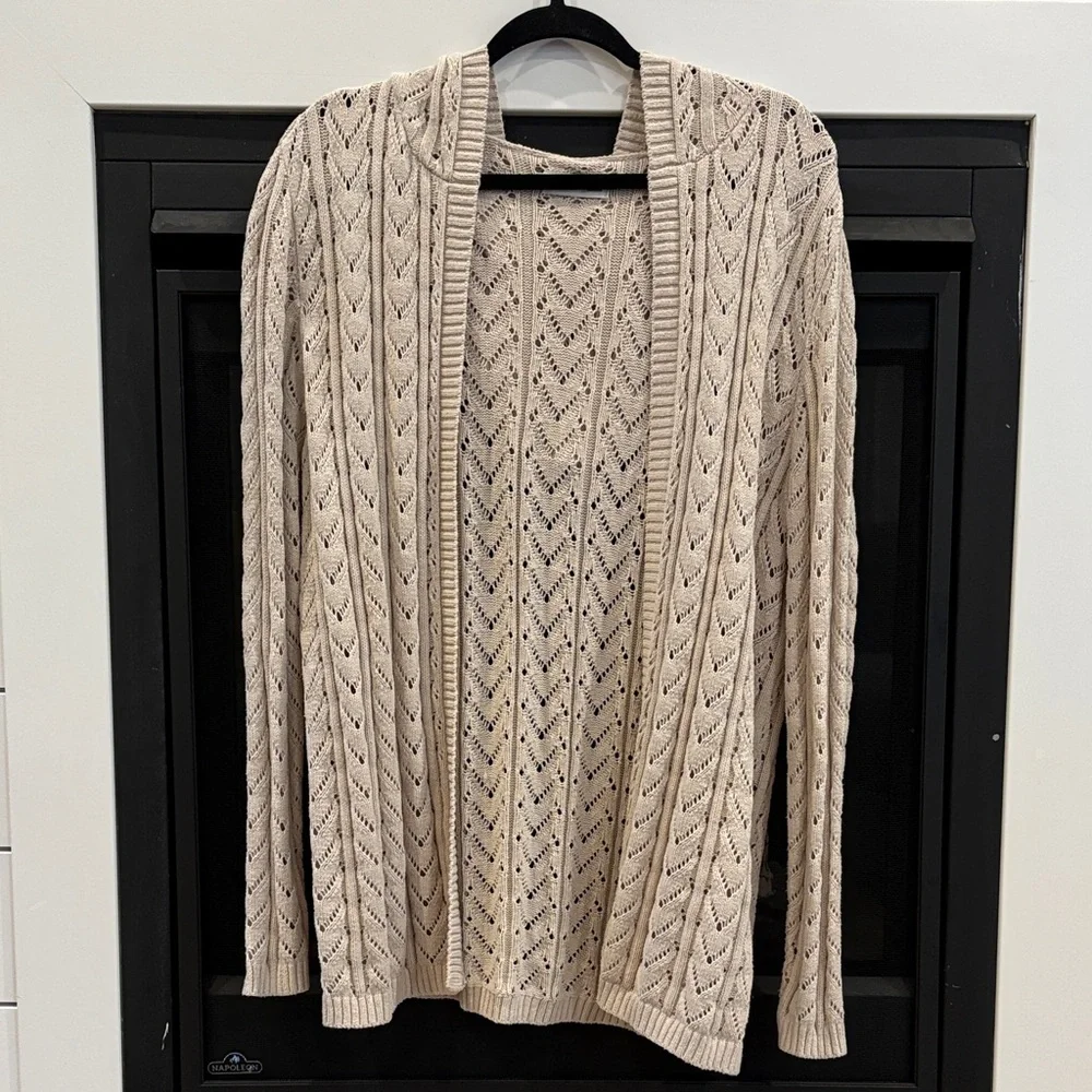 Cable Knit Cream Sweater - Picture 1 of 6